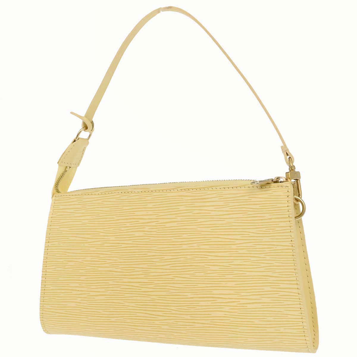 Louis Vuitton White Epi Pochette Accessoires 24 Handbag M5294A