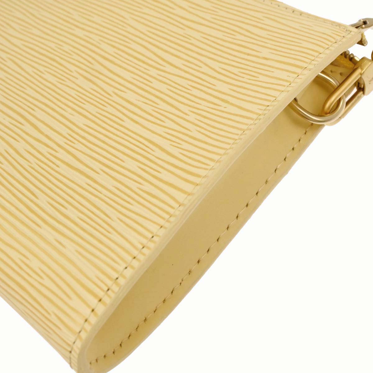 Louis Vuitton White Epi Pochette Accessoires 24 Handbag M5294A