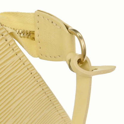 Louis Vuitton White Epi Pochette Accessoires 24 Handbag M5294A
