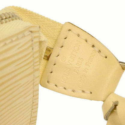 Louis Vuitton White Epi Pochette Accessoires 24 Handbag M5294A