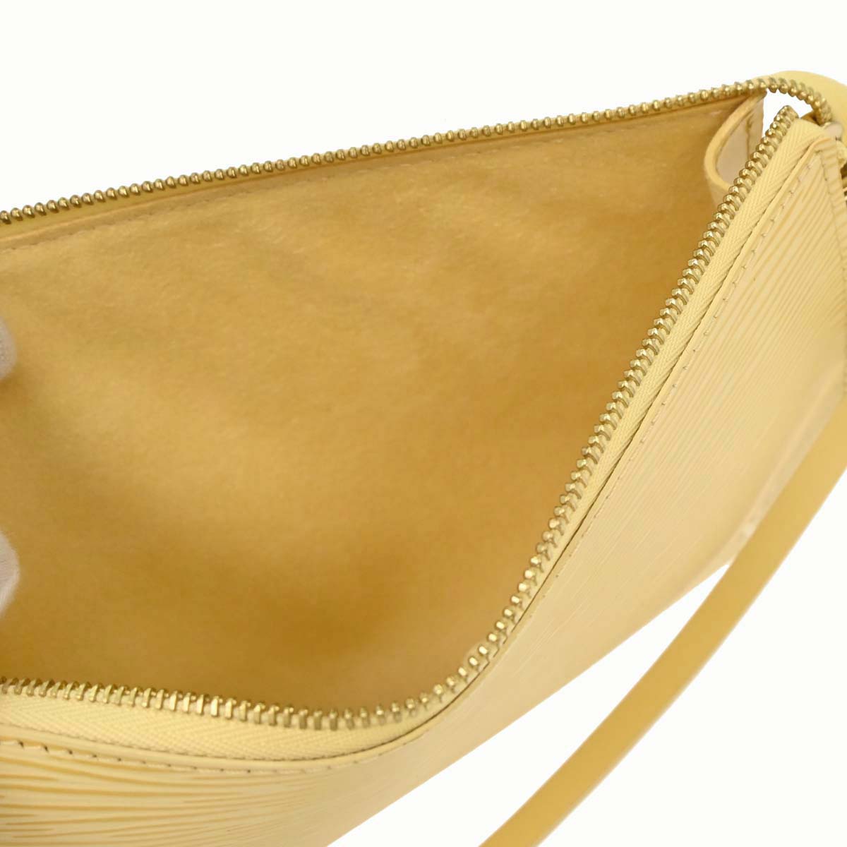 Louis Vuitton White Epi Pochette Accessoires 24 Handbag M5294A