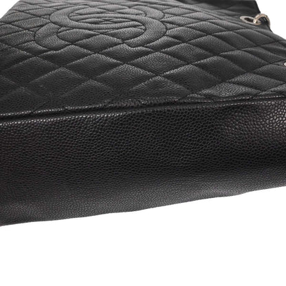 Chanel 2012-2013 Black Caviar Caviar Petite Shopping Tote XL PST Tote Handbag