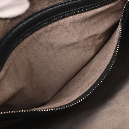 Bottega Veneta Black Lambskin Intrecciato Hobo Handbag