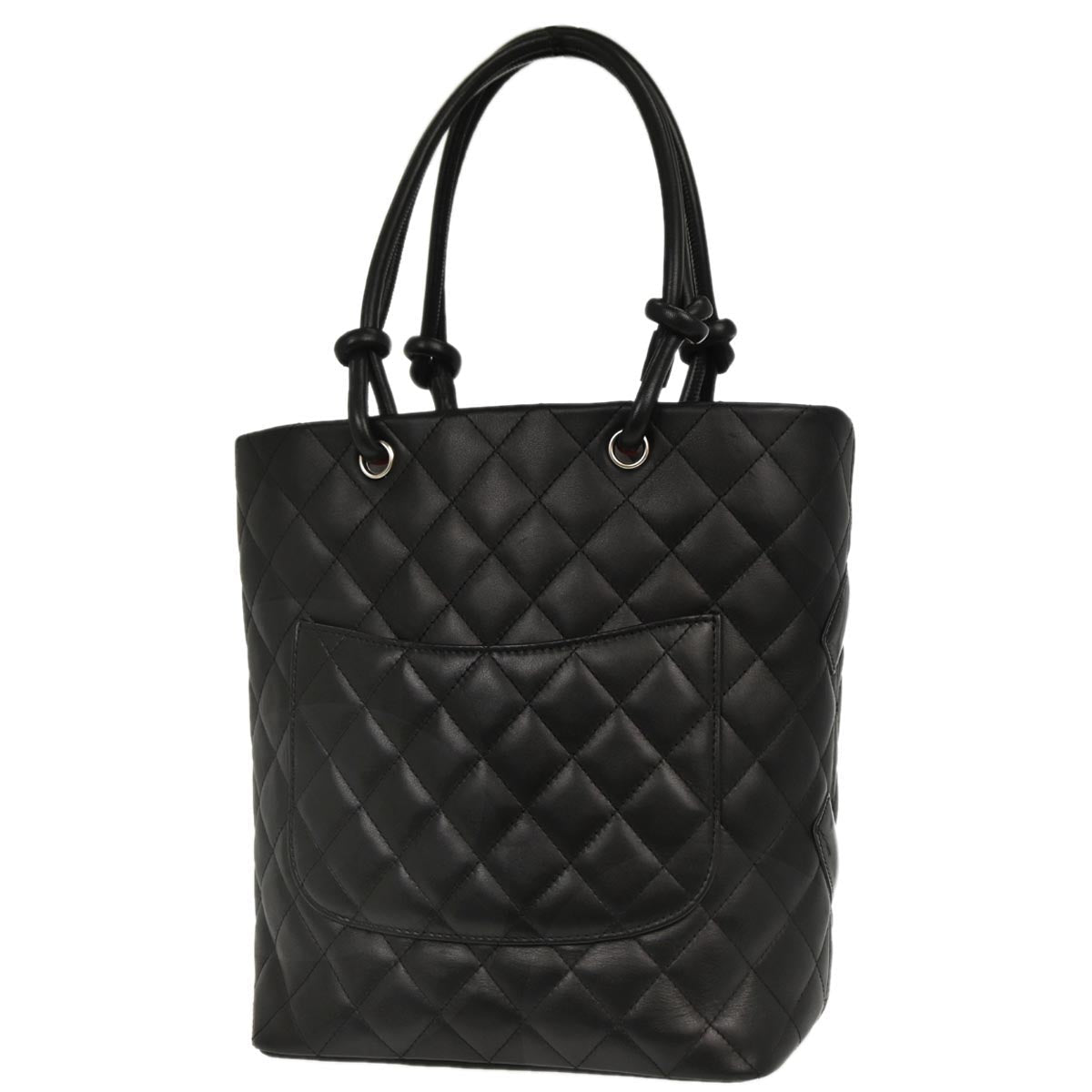 Chanel Black Calfskin Cambon Ligne Tote Handbag