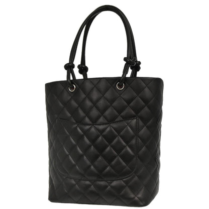 Chanel Black Calfskin Cambon Ligne Tote Handbag