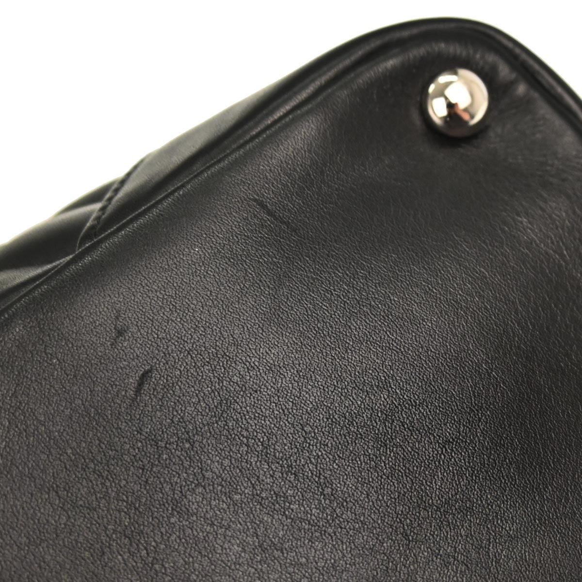 Chanel Black Calfskin Cambon Ligne Tote Handbag
