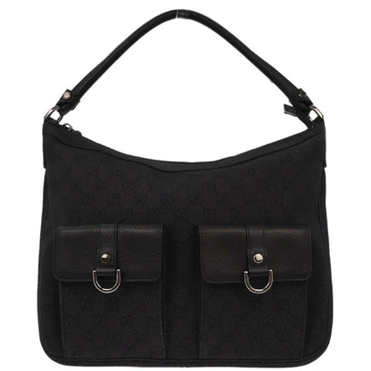 Gucci Dark Gray Black GG Handbag