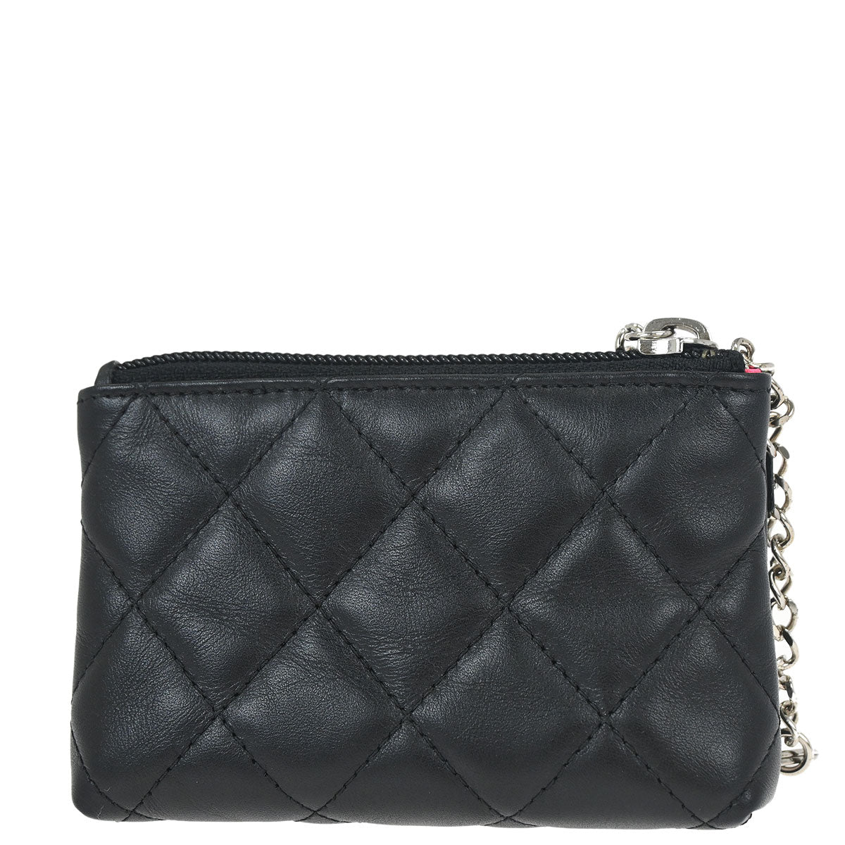 Chanel 2012 Black Calfskin Cambon Ligne Pouch Bag Charm