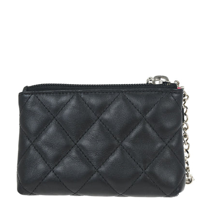 Chanel 2012 Black Calfskin Cambon Ligne Pouch Bag Charm