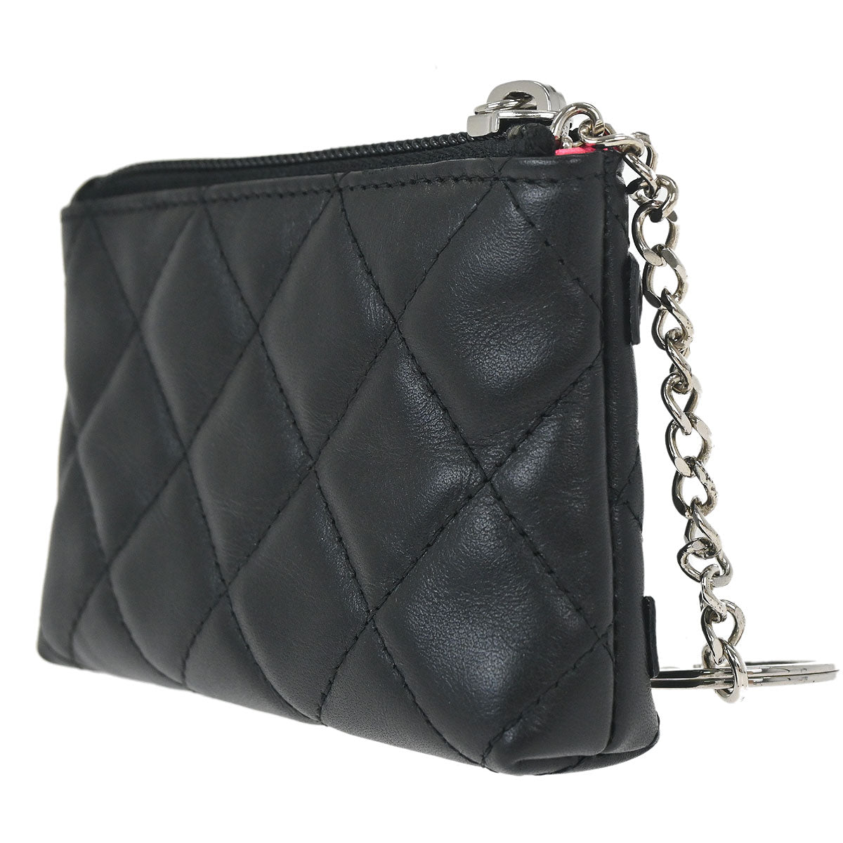 Chanel 2012 Black Calfskin Cambon Ligne Pouch Bag Charm