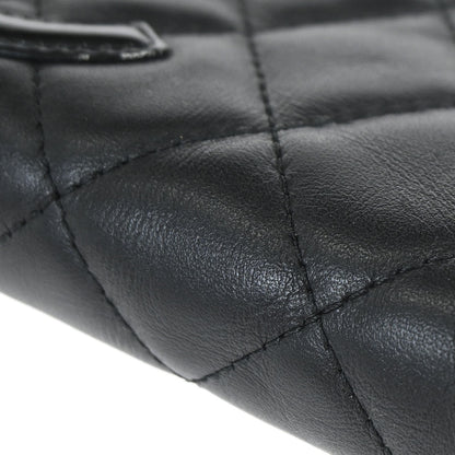 Chanel 2012 Black Calfskin Cambon Ligne Pouch Bag Charm