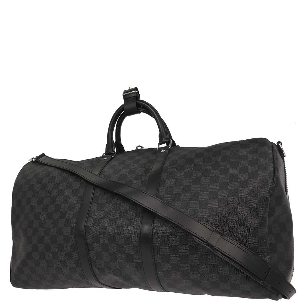 Louis Vuitton Damier Graphite Keepall Bandouliere 55 Duffle Shoulder Bag N41413