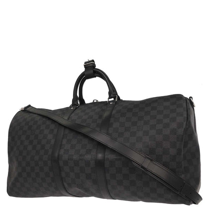 Louis Vuitton Damier Graphite Keepall Bandouliere 55 Duffle Shoulder Bag N41413
