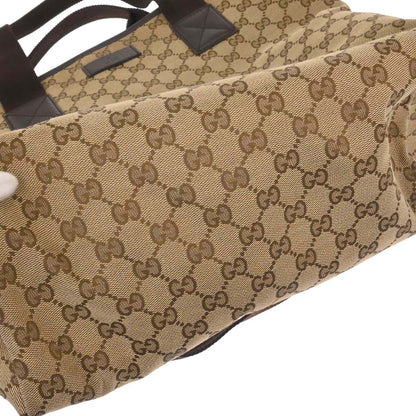 Gucci Beige Canvas GG 2way Shoulder Tote Handbag