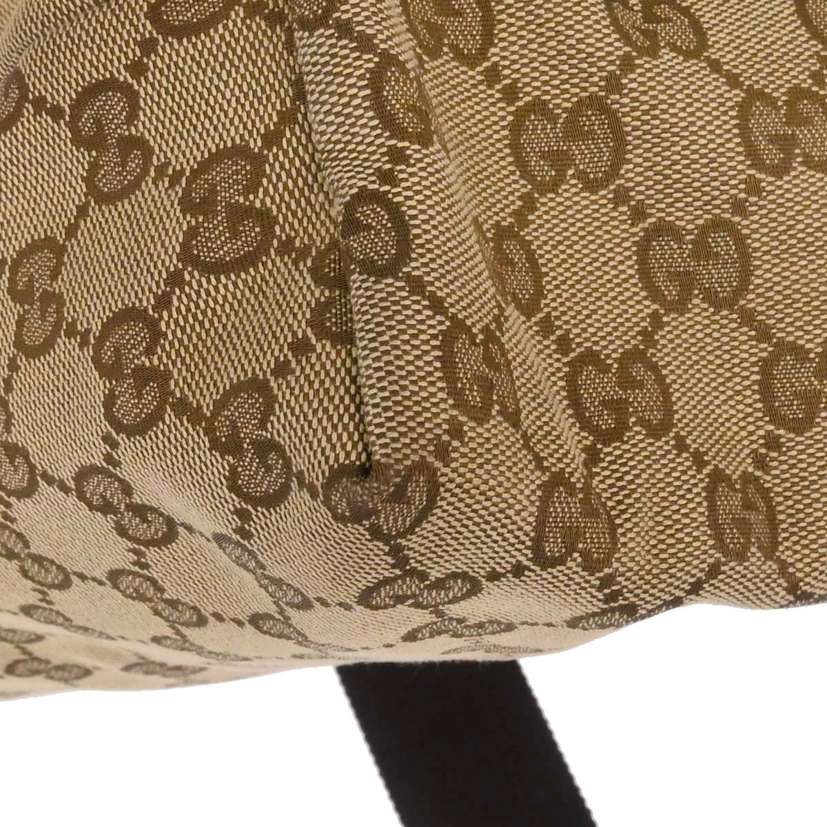 Gucci Beige Canvas GG 2way Shoulder Tote Handbag