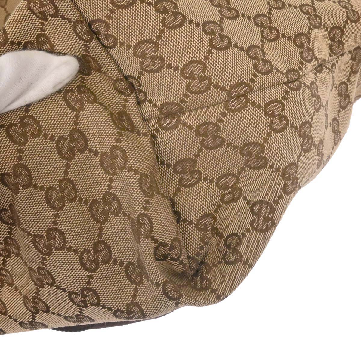 Gucci Beige Canvas GG 2way Shoulder Tote Handbag