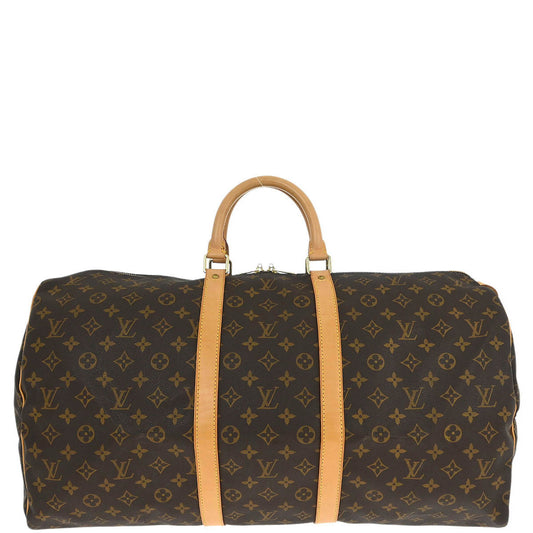 Louis Vuitton Monogram Keepall 55 Travel Handbag M41424