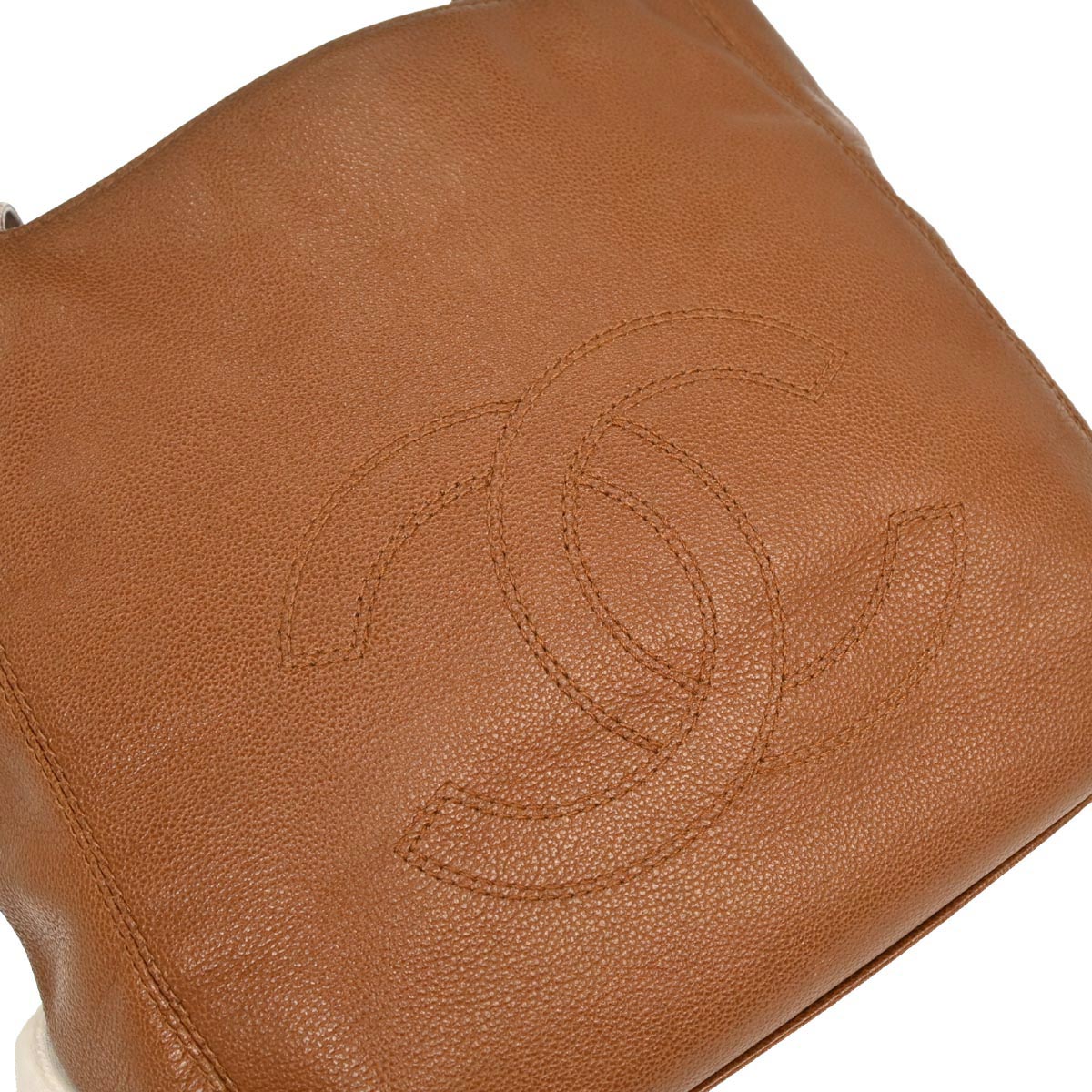 Chanel Brown Caviar Skin Tote Handbag