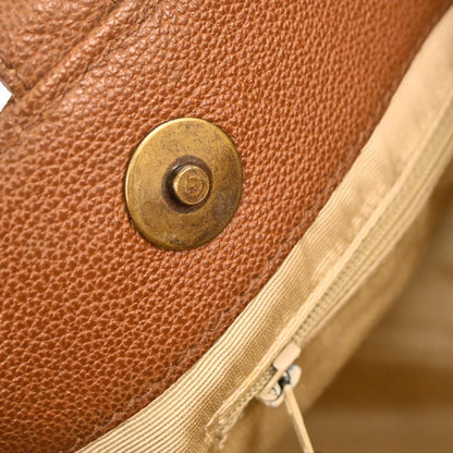 Chanel Brown Caviar Skin Tote Handbag