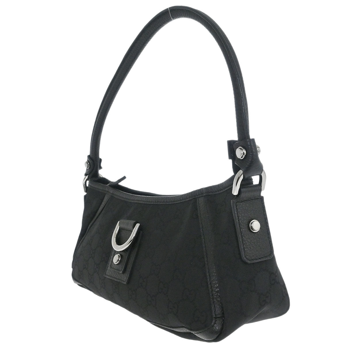 Gucci Black Abbey D-ring GG Handbag