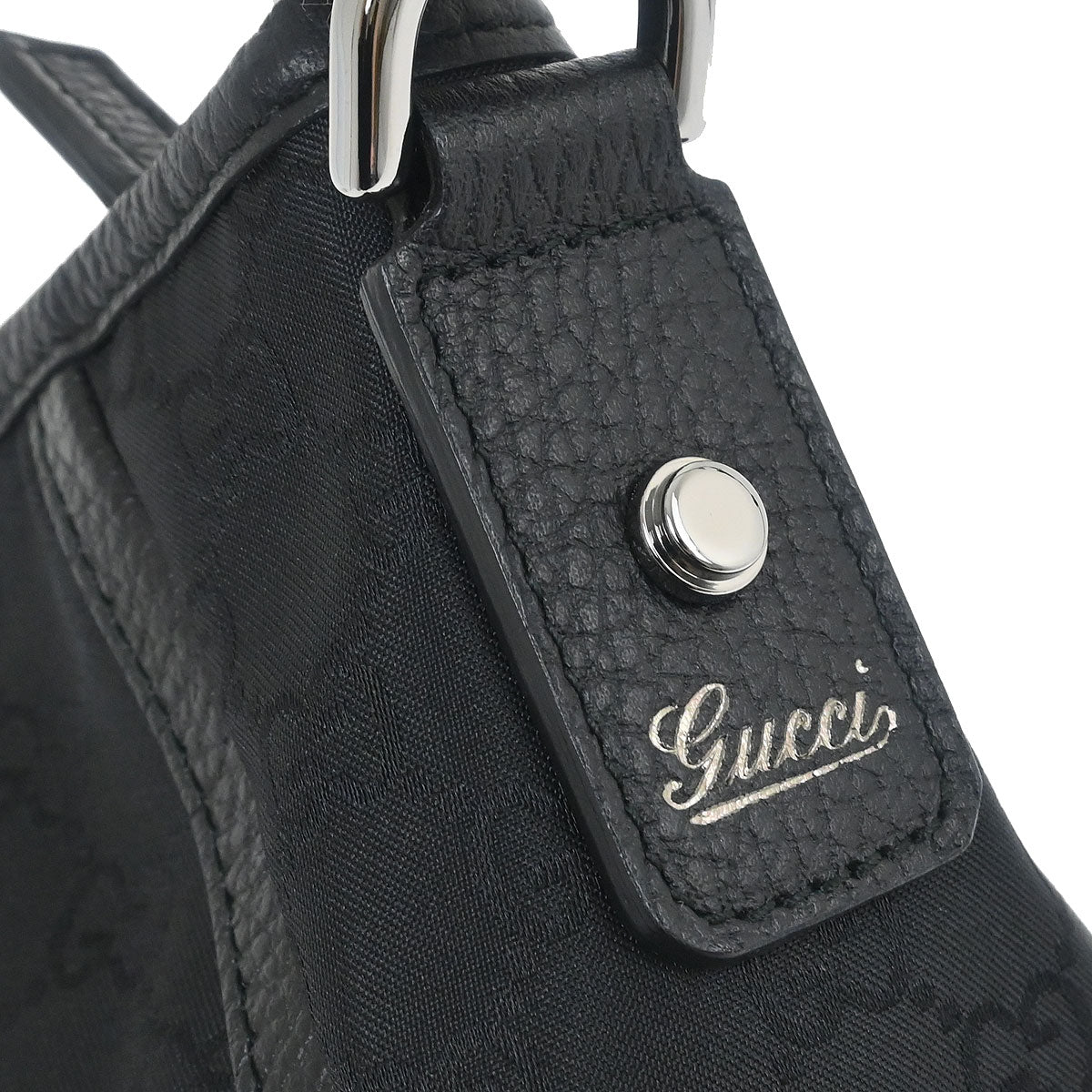 Gucci Black Abbey D-ring GG Handbag