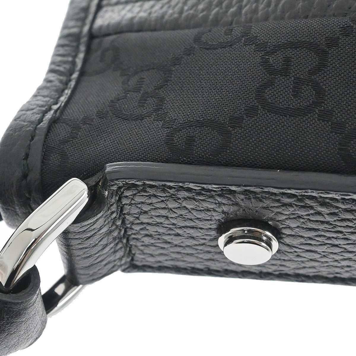 Gucci Black Abbey D-ring GG Handbag