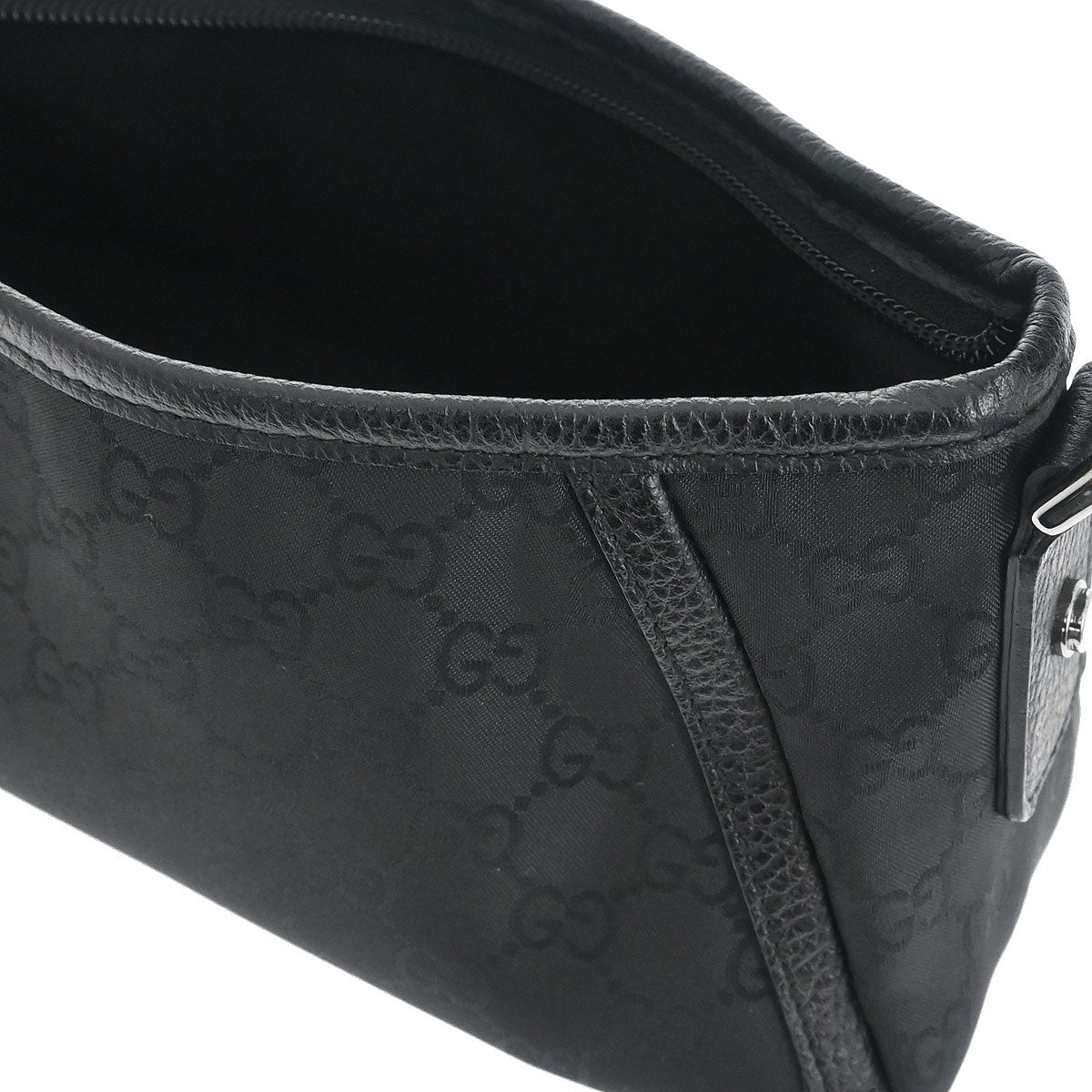 Gucci Black Abbey D-ring GG Handbag