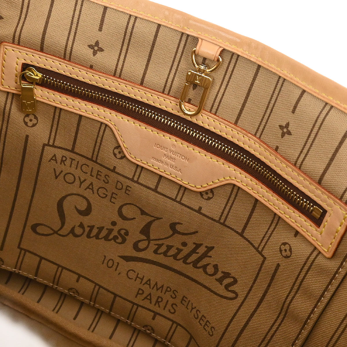 Louis Vuitton Monogram Neverfull PM Tote Handbag M40155