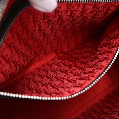 Christian Dior Black Lambskin Lady Dior Cannage 2way Shoulder Handbag