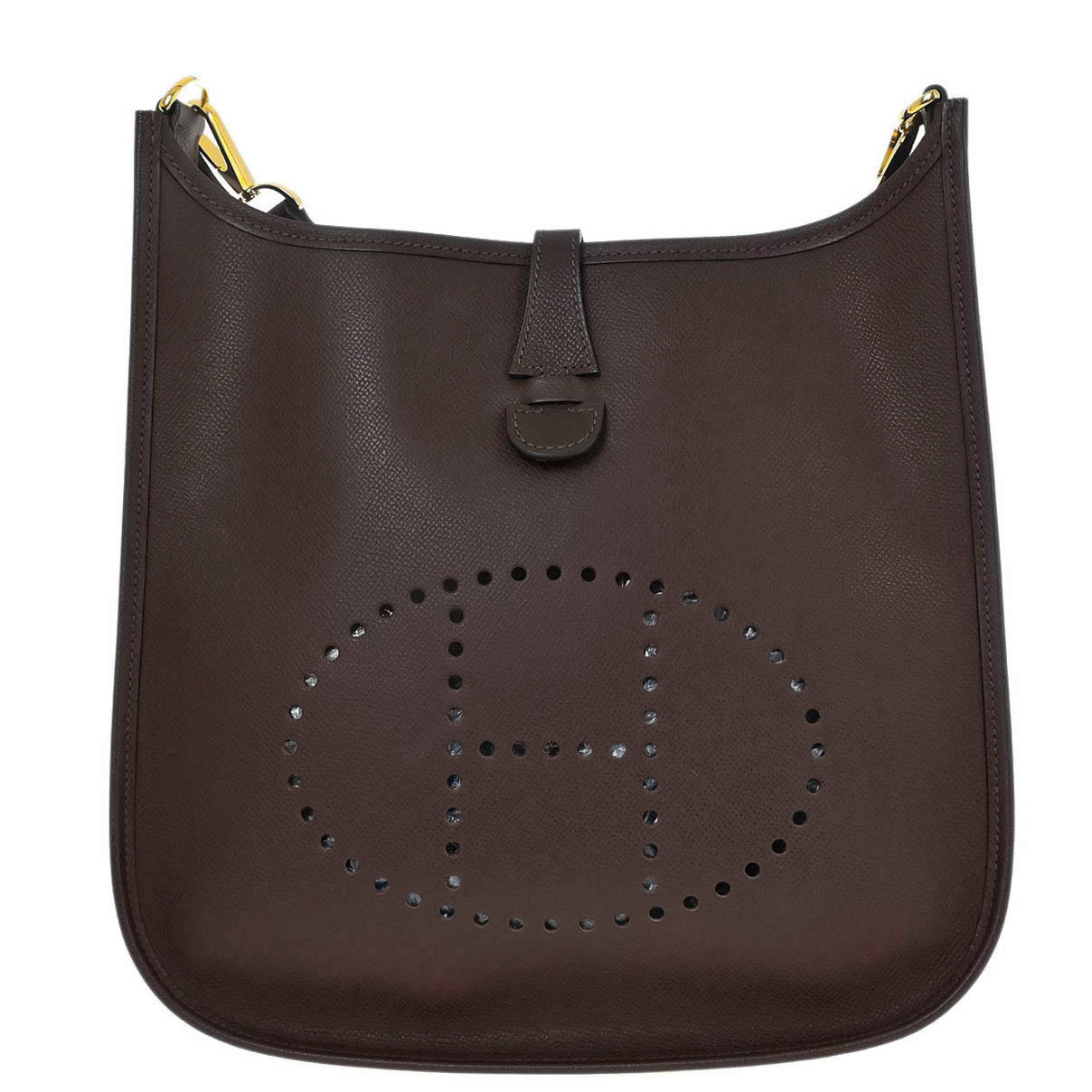 Hermes Havane Epsom Evelyne 2 29 PM Shoulder Bag