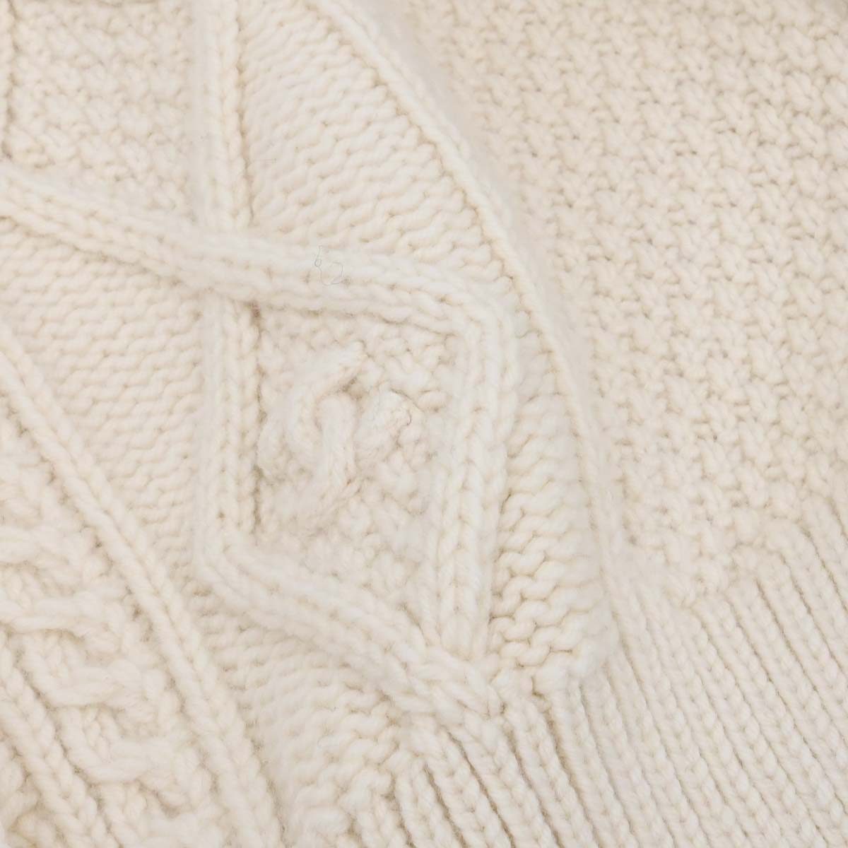 Chanel 1996 Fisherman Cardigan White #44