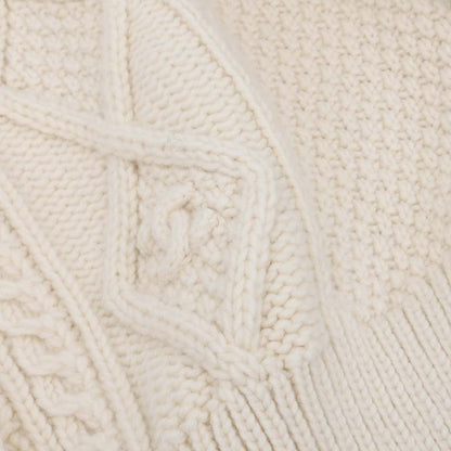 Chanel 1996 Fisherman Cardigan White #44