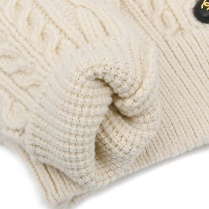 Chanel 1996 Fisherman Cardigan White #44