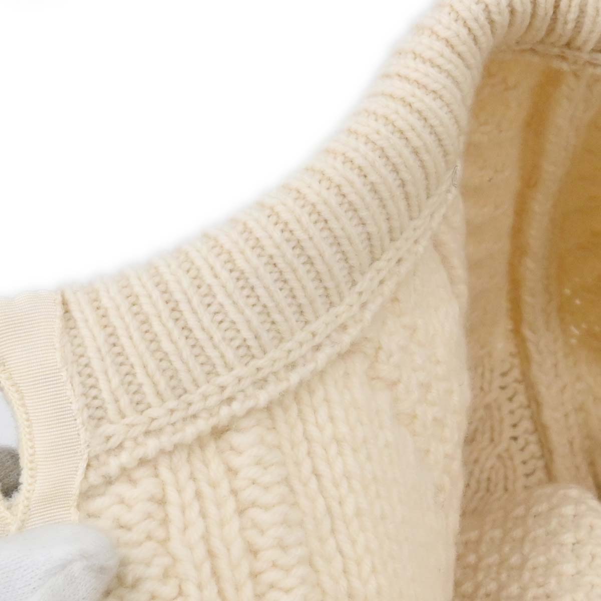 Chanel 1996 Fisherman Cardigan White #44