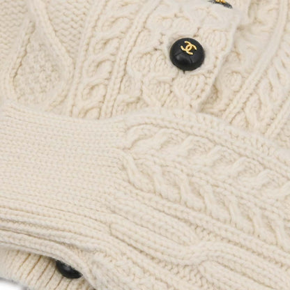 Chanel 1996 Fisherman Cardigan White #44