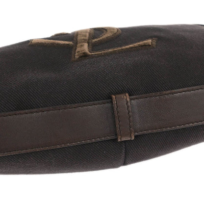 Yves Saint Laurent Brown Canvas Mombasa Medium Handbag
