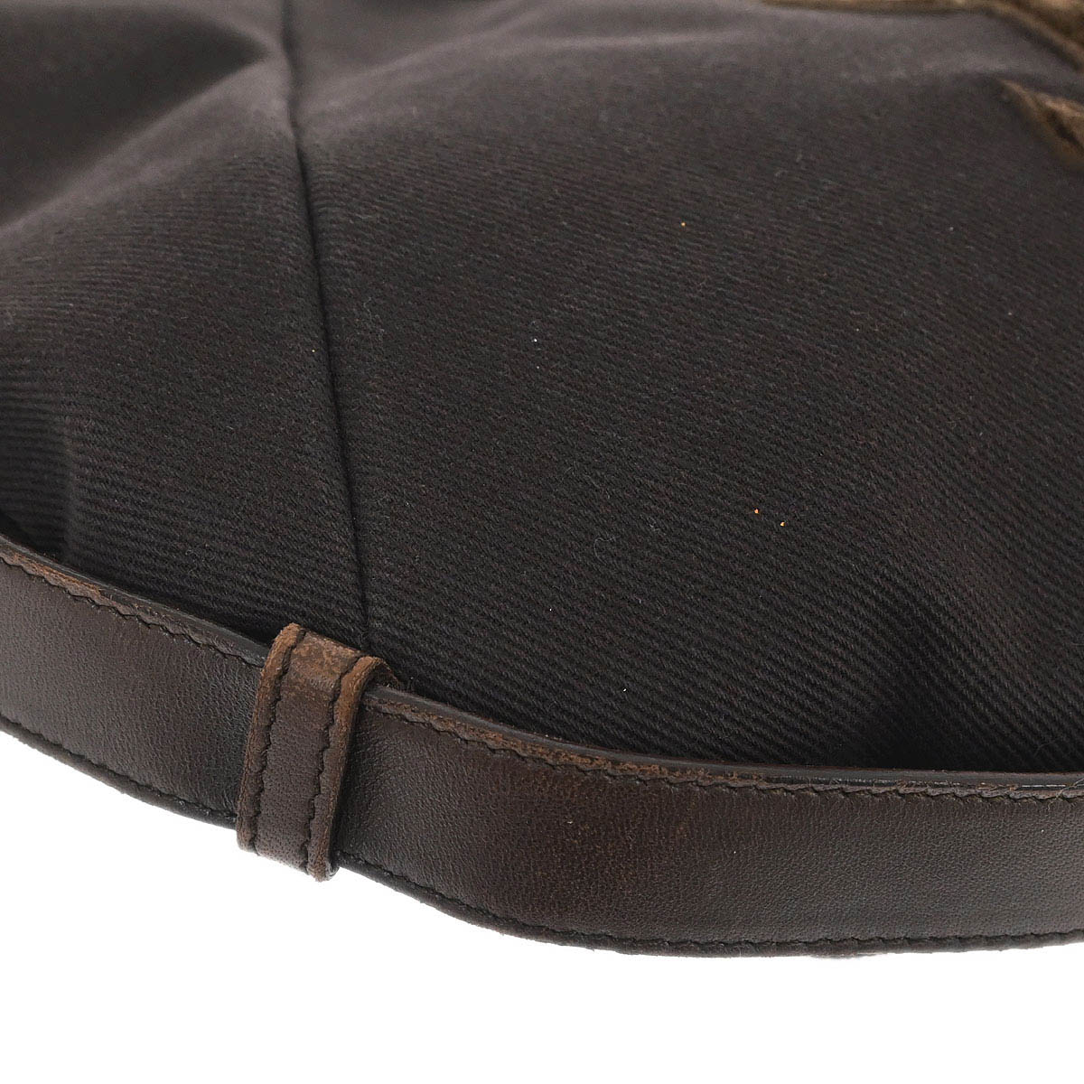 Yves Saint Laurent Brown Canvas Mombasa Medium Handbag