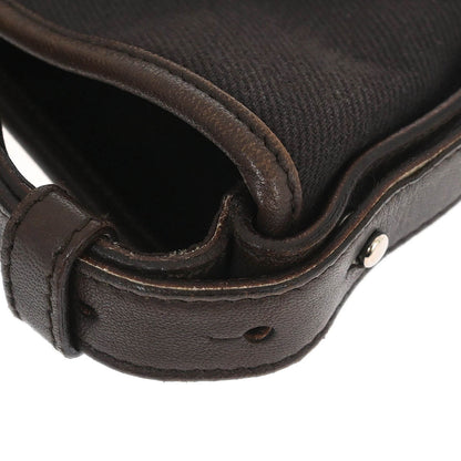 Yves Saint Laurent Brown Canvas Mombasa Medium Handbag