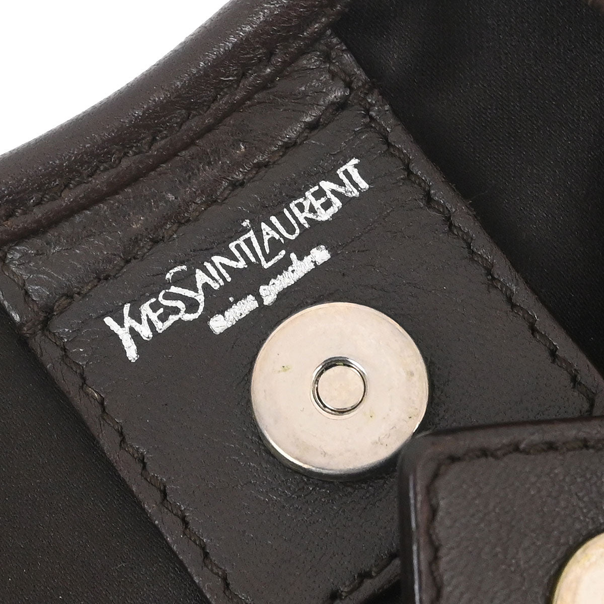 Yves Saint Laurent Brown Canvas Mombasa Medium Handbag