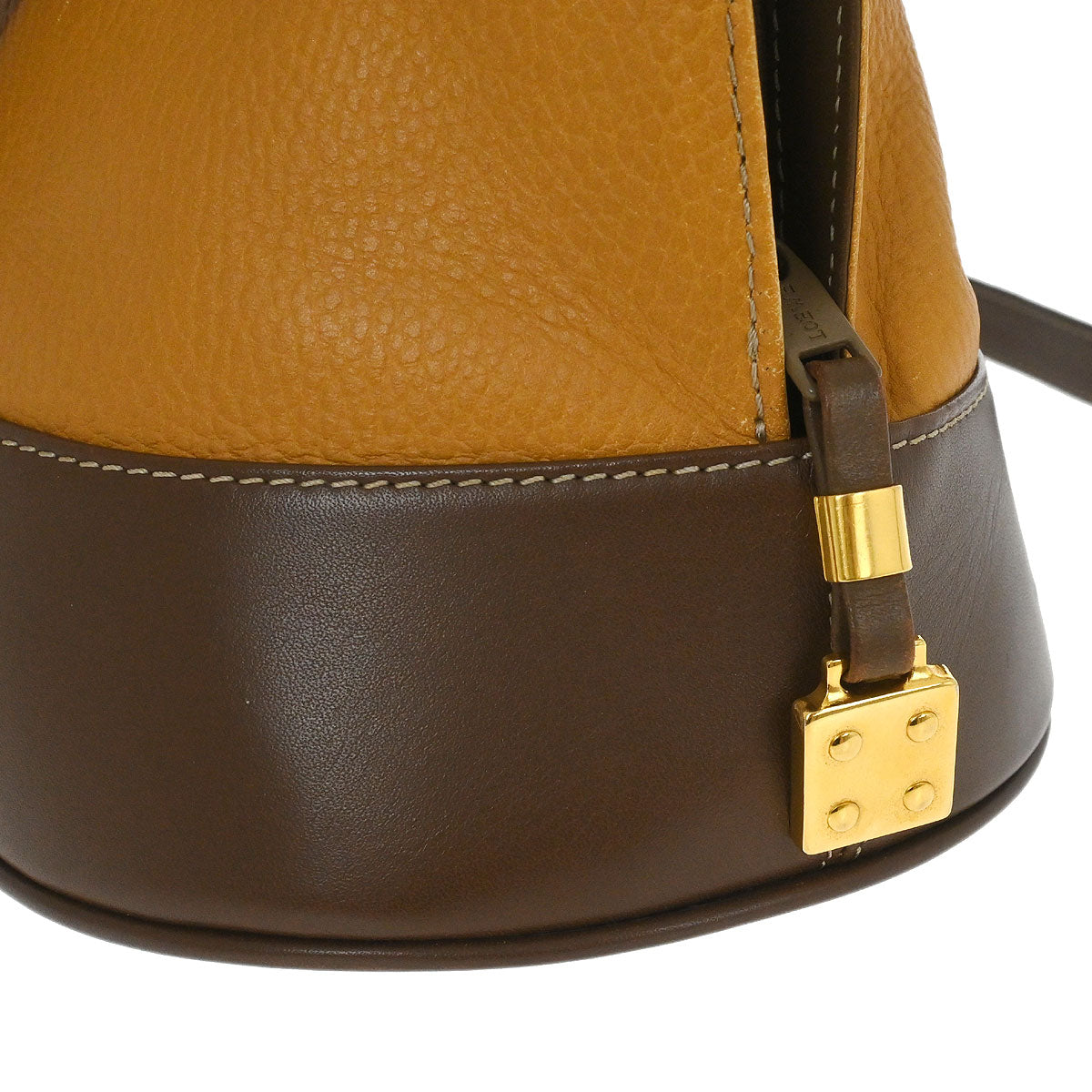 Loewe Brown Leather Anagram 2way Shoulder Handbag