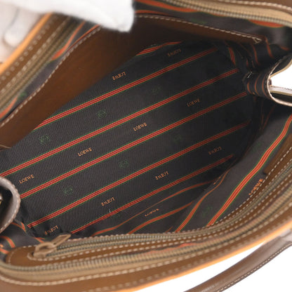 Loewe Brown Leather Anagram 2way Shoulder Handbag