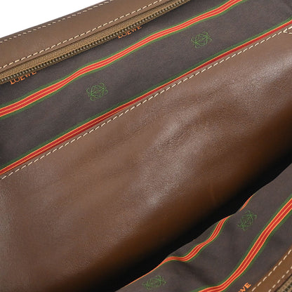 Loewe Brown Leather Anagram 2way Shoulder Handbag