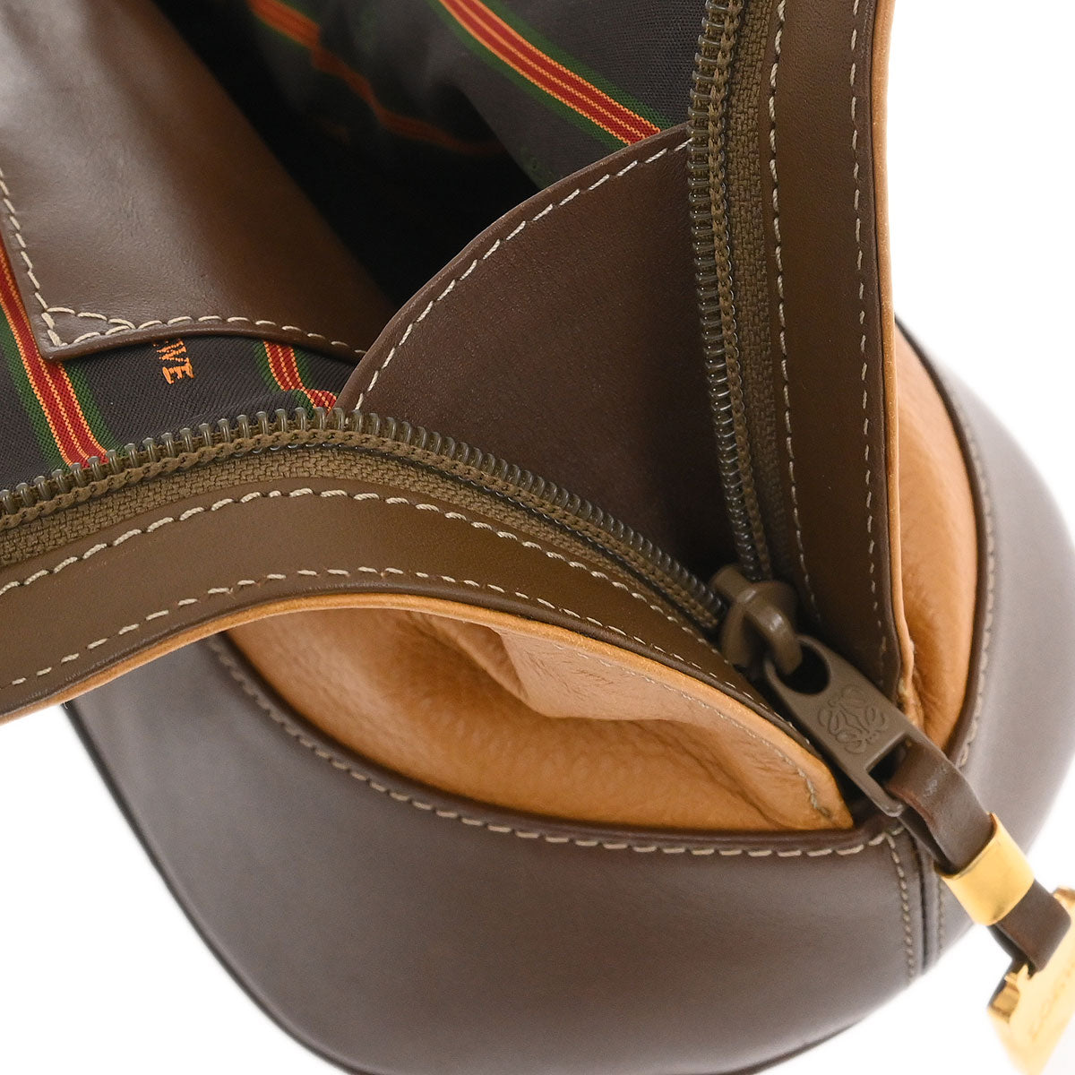 Loewe Brown Leather Anagram 2way Shoulder Handbag