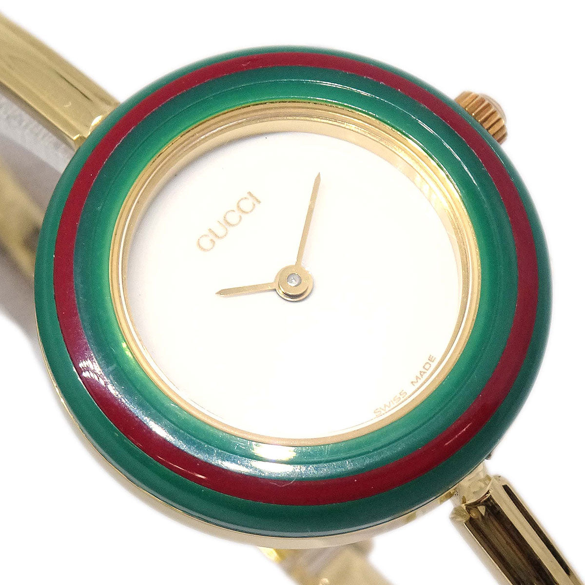Gucci 11/12.2 Change Bezel Chameleon Quartz Watch SS