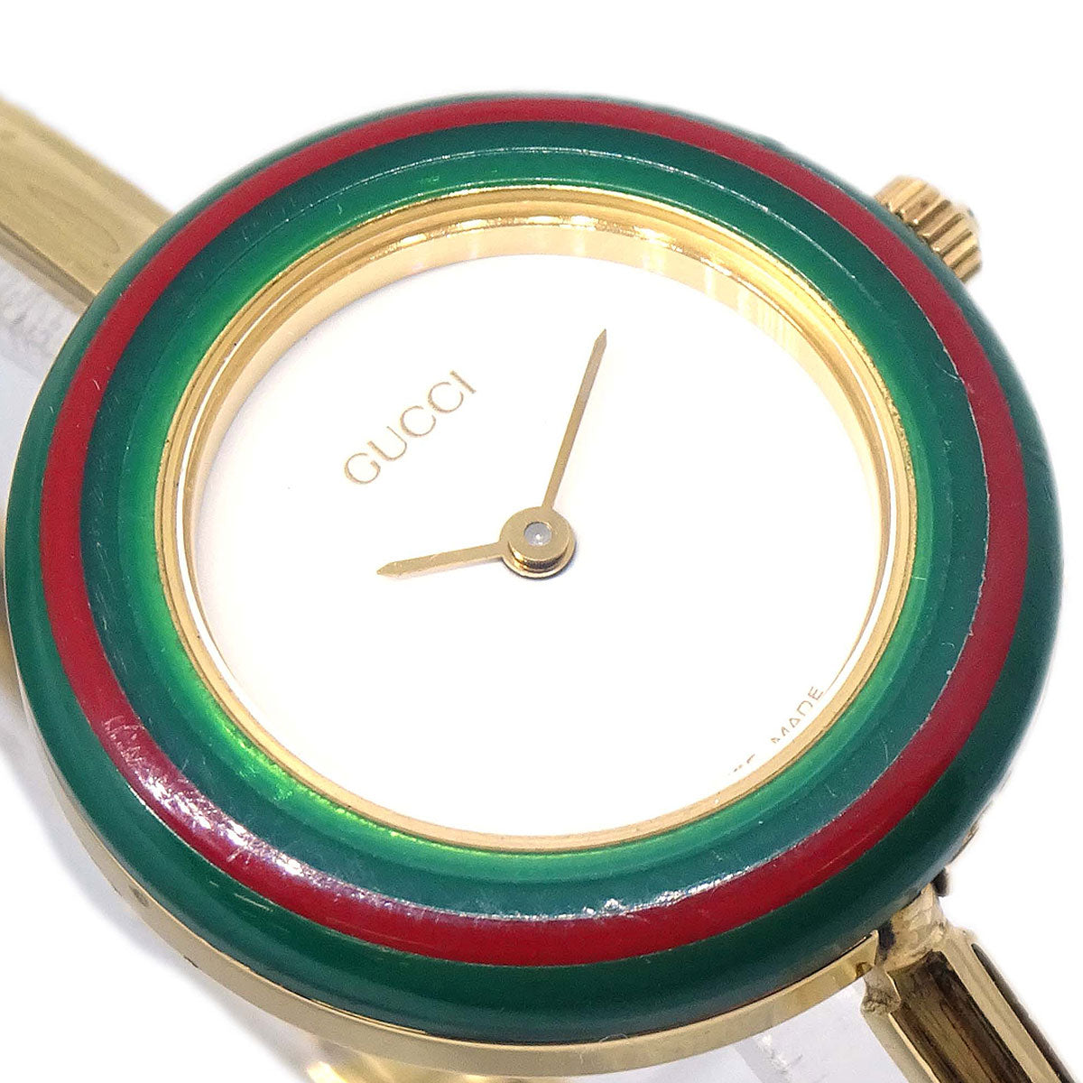 Gucci 11/12.2 Change Bezel Chameleon Quartz Watch SS