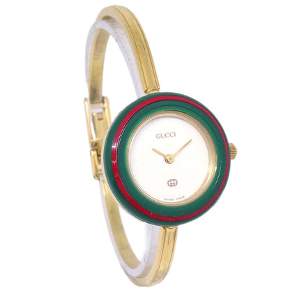 Gucci 1100-L Change Bezel Chameleon Quartz Watch SS