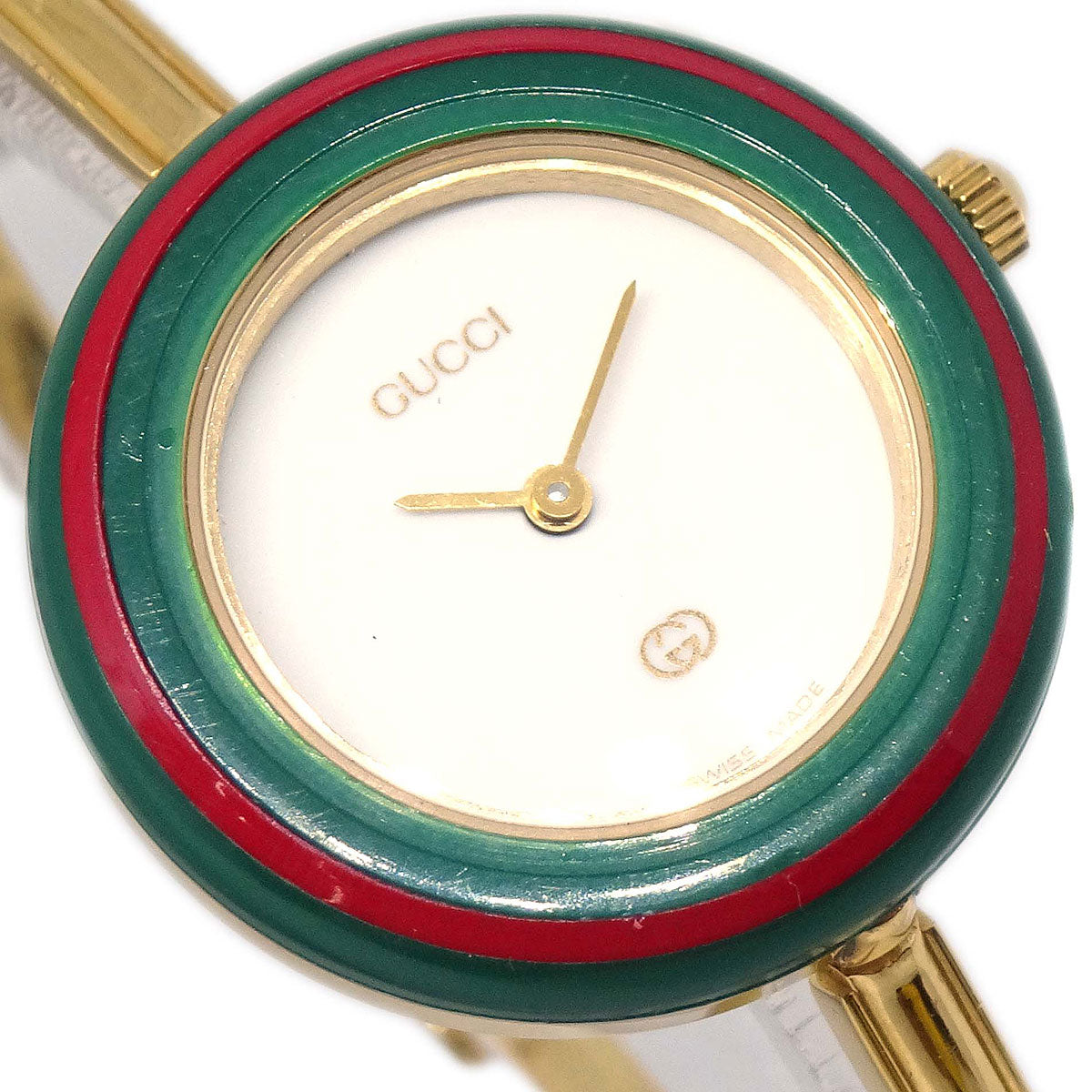 Gucci 1100-L Change Bezel Chameleon Quartz Watch SS