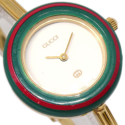 Gucci 1100-L Change Bezel Chameleon Quartz Watch SS