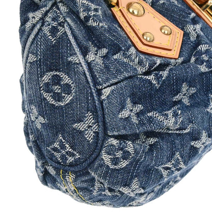 Louis Vuitton Blue Monogram Denim Pleaty Handbag M95020