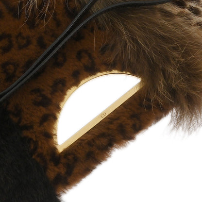 Christian Dior * Brown Fur Malice Handbag